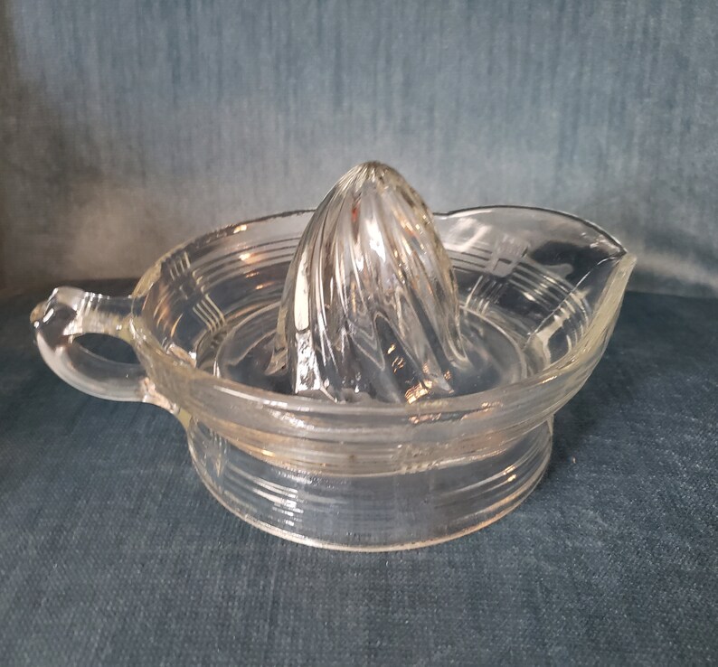 Vintage/antique Clear Glass Juicer/reamer 1940's Kitchen Etsy