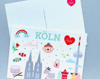 Kölner Illustrationen - Postkarte