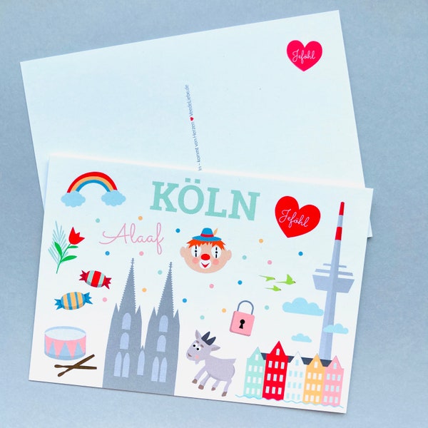 Kölner Illustrationen - Postkarte