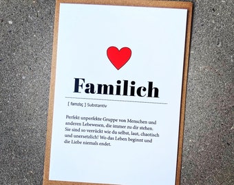 Familich - Postkarte