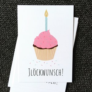 Jlöckwunsch - Geburtstagskarte op Kölsch