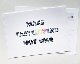 Make Fastelovend Not War – Postkarte