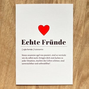 Echte Fründe - Postkarte