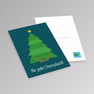 Weihnachtskarte "Ne jode Chressdach"