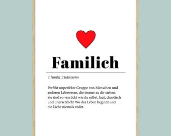 Familich – A4 Poster