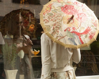 Antique Theatre Parasol and Umbrella from 1890