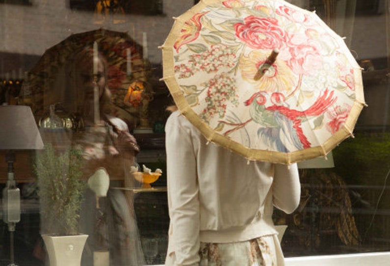 Antique Theatre Parasol and Umbrella from 1890 image 1