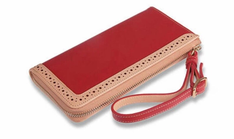 Wallet Siren Red and Cream Classic Vintage image 2