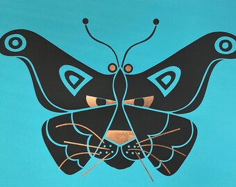 PANTHER-MOTH (Turquoise Edition)