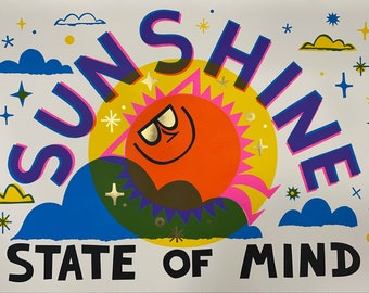 Sunshine State of Mind screen-print