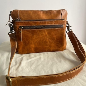 RawLuxe Women’s Small Soft Pebbled Leather Crossbody Bag | Genuine Real Leather Sling Purse