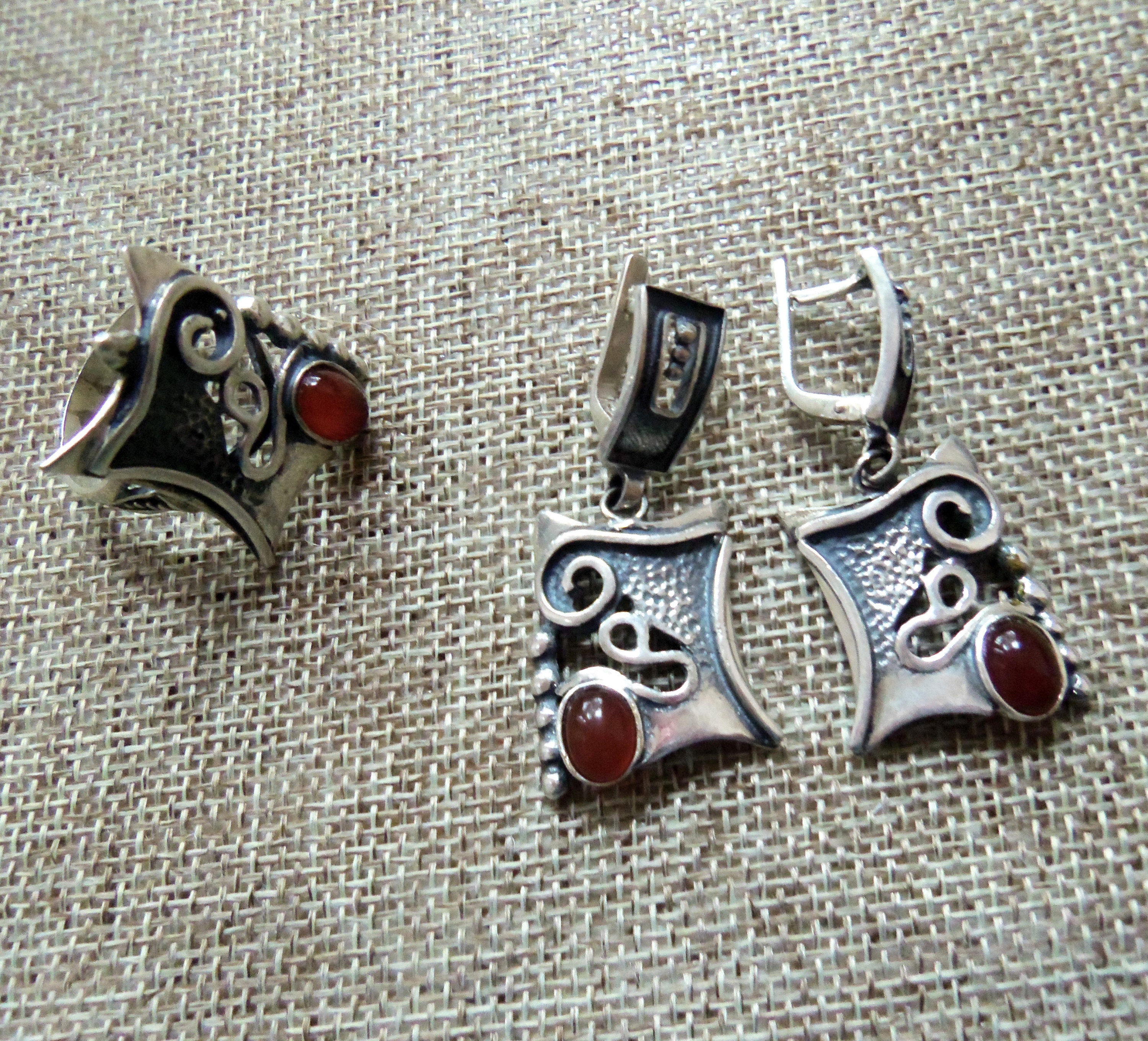 Silver earrings armenia handmade jewelry originam armenian Etsy