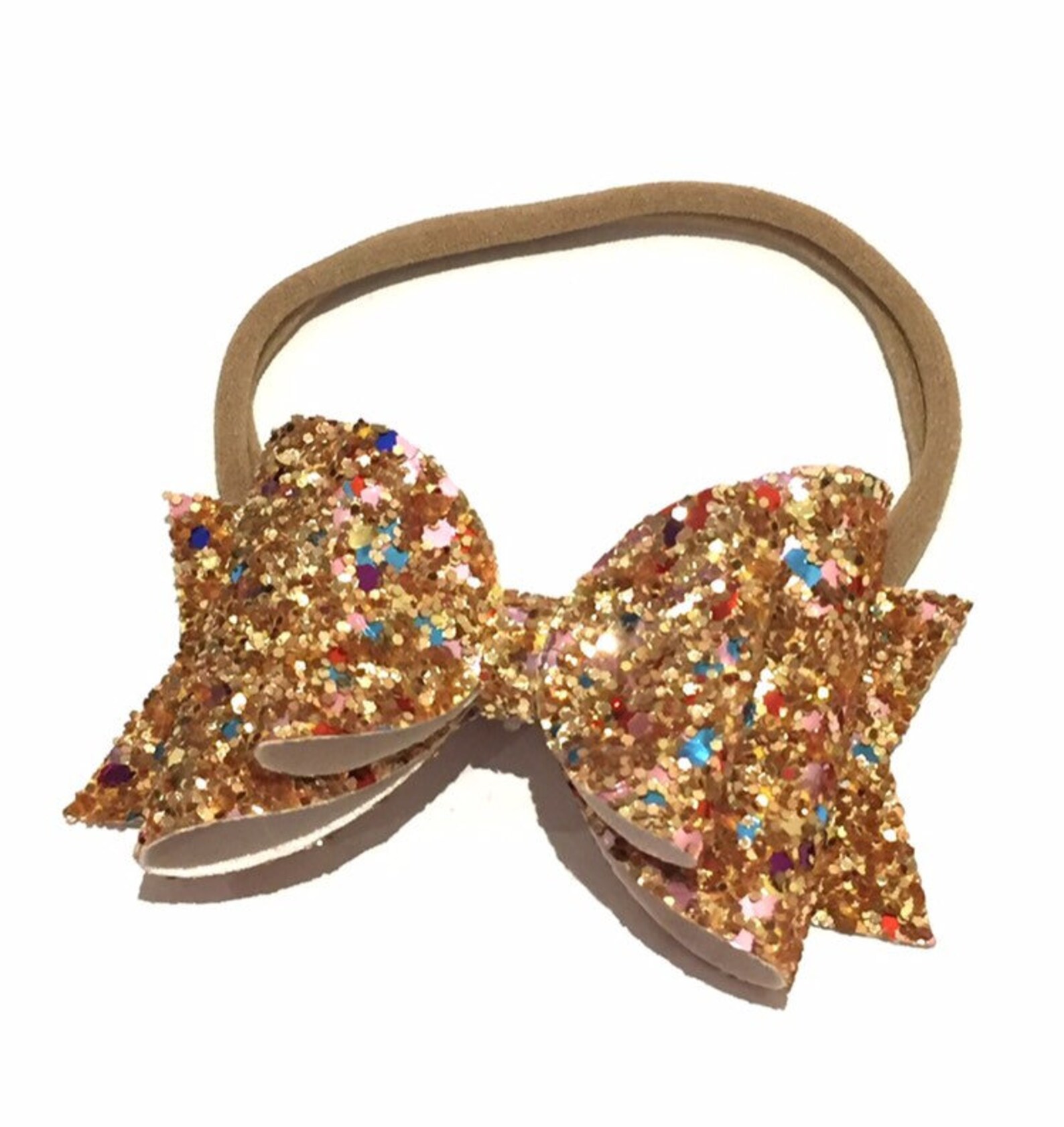Gold bow gold glitter bow girls gold bow baby gold glitter Etsy