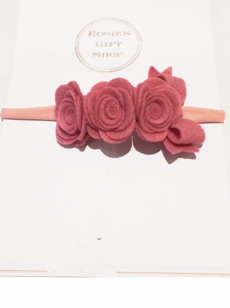 girls headband pink baby headband Pink headband pink flowercrown flower headband