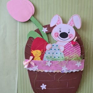 Fensterbild aus Tonkarton Ostern *28*
