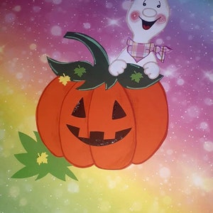 Fensterbild aus Tonkarton Halloween 2
