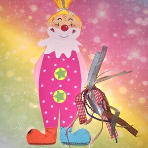 Fensterbild aus Tonkarton *8* Karneval
