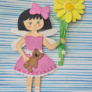 Fensterbild/Wandbild Waldfee *2* aus Tonkarton