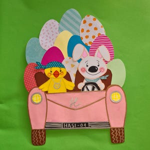 Fensterbild XL aus Tonkarton Ostern *23*