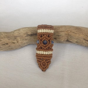 Long &lt;O&gt; macrame Dreadlock bead