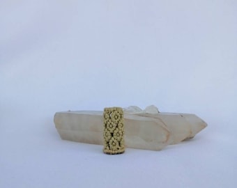 Macrame de flores Dreadlock Bead