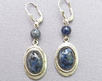 Earrings 'Sodalite in Silver'