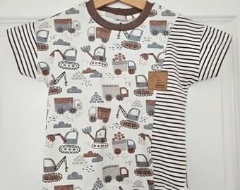 T-Shirt Baby Kinder Baufahrzeuge Gr. 62- 116