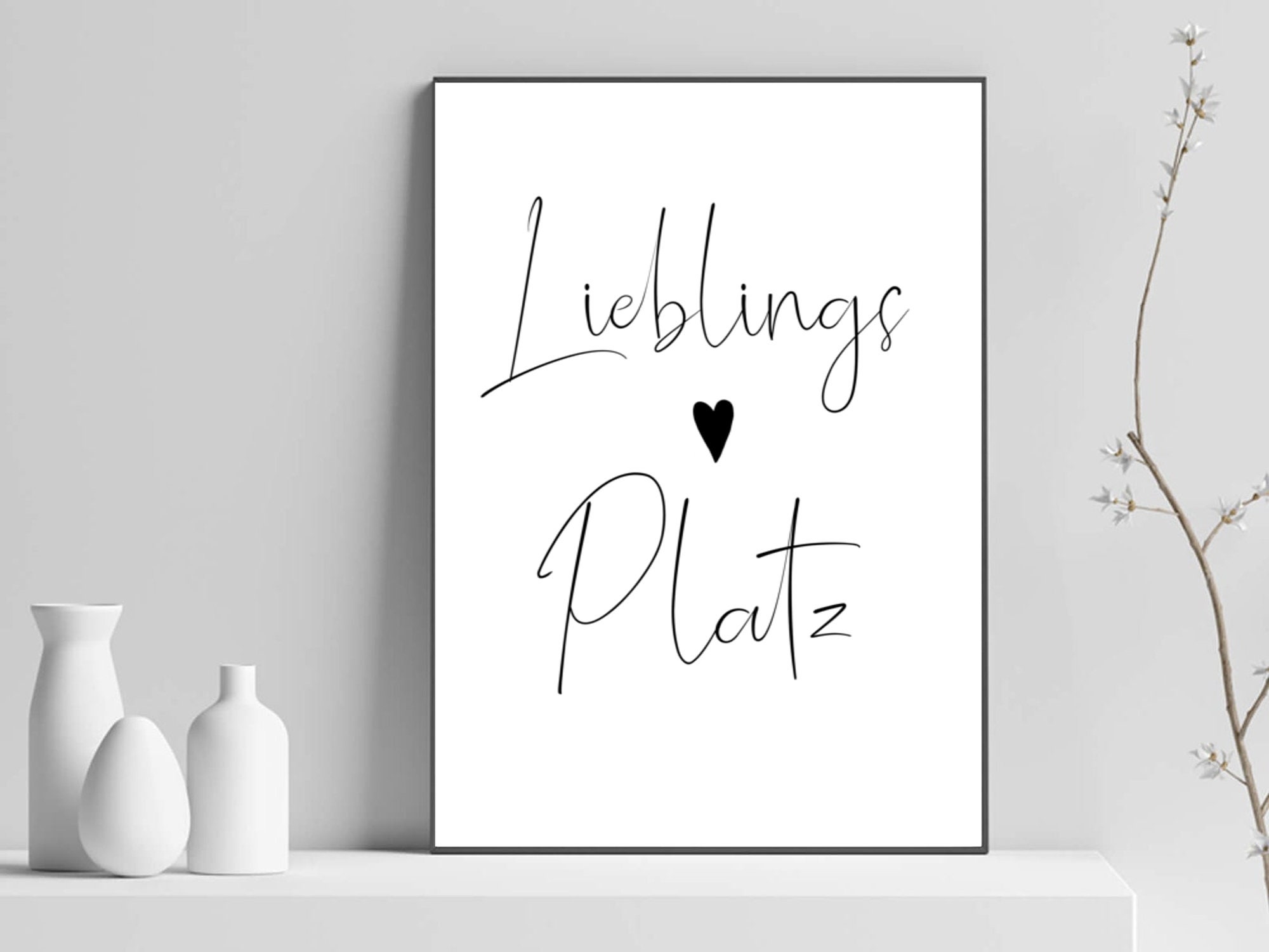 Lieblingsplatz Poster Spruch Sprücheposter Home Deko Etsy