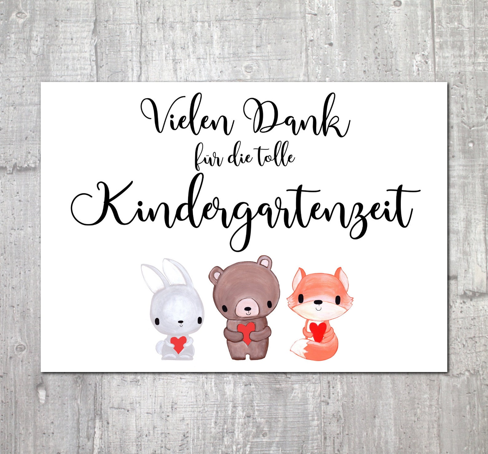 Kindergarten Abschied Karte Abschiedsgeschenk Kita Geschenk | Etsy