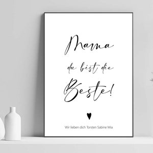 Mom you are the best, saying, poter, picture, art print, print, sayings home decoration