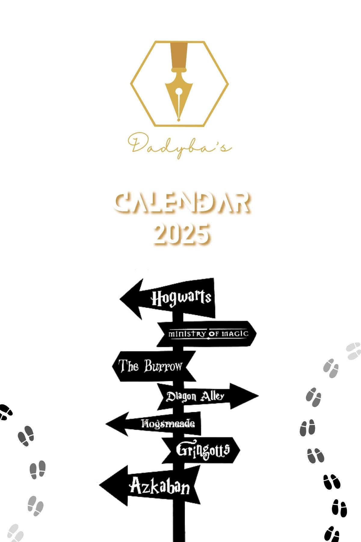 Harry Potter Printable Calendar - Etsy