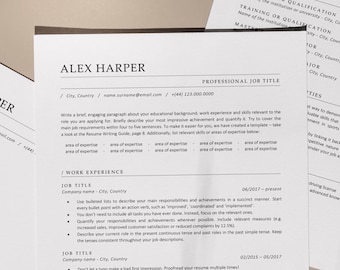 Google Docs Resume Template | ATS Resume for Google Docs, Word and Pages, Professional CV for Corporate Jobs