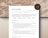 ATS Friendly Resume, Simple Resume, ATS Cv Resume Template, Minimalist Resume, 1-3 Page Resume, Resume Template for Word, Pages, Google Docs