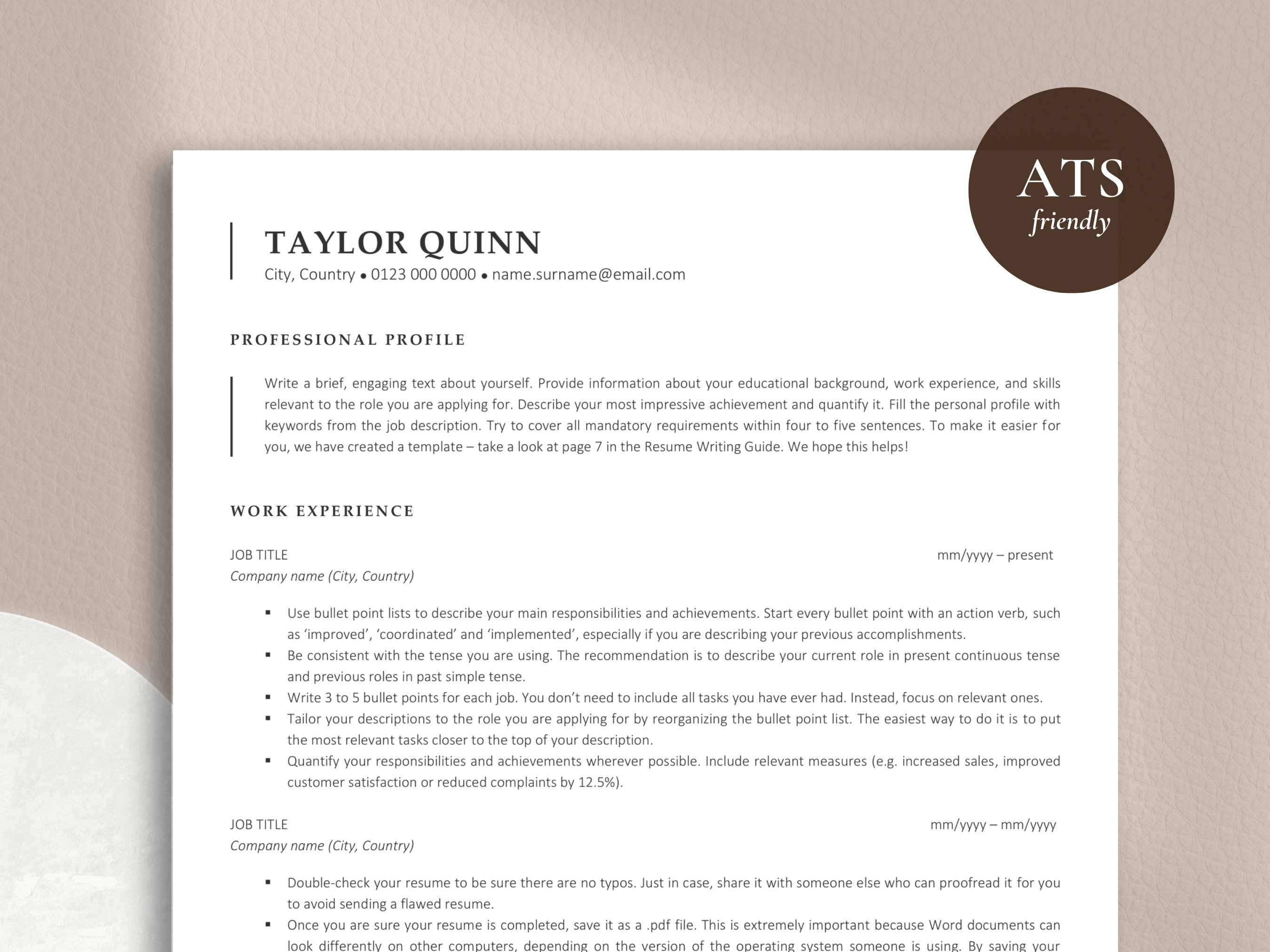 Resume Paper Mockup US Letter, Product Mockups ft. resume & paper