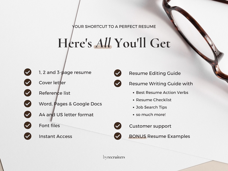 Google Docs Resume Template, ATS Resume, Google Docs, Word, Pages CV Template, Professional Google Docs Resume, 1-3 Page Ats-friendly CV image 9