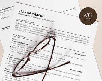 Google Docs Resume Template, ATS Resume, Google Docs, Word, Pages CV Template, Professional Google Docs Resume, 1-3 Page Ats-friendly CV