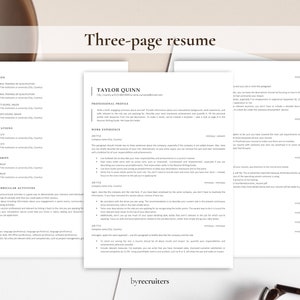 Professional Resume, ATS Resume Template and Cover Letter, Minimalist ATS Resume Template Word & Pages CV Template image 4