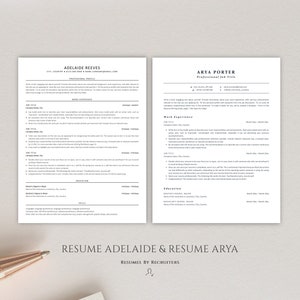 Executive ATS Resume Bundle, Download Ten ATS-optimized Resume Templates, Perfect CV Design for Experienced Professionals and Corporate Jobs image 2