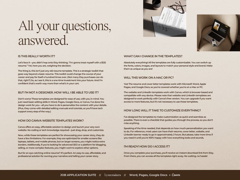 Frequently asked questions and answers about job application suite by ByRecruiters