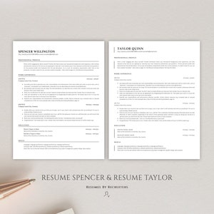 Executive ATS Resume Bundle, Download Ten ATS-optimized Resume Templates, Perfect CV Design for Experienced Professionals and Corporate Jobs image 6