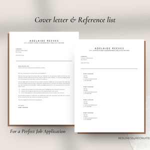 Executive Resume Template, ATS Resume Cover Letter Template, Minimalist Resume Template, Professional CV Template for Word and Pages image 4