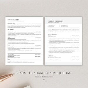 Executive ATS Resume Bundle, Download Ten ATS-optimized Resume Templates, Perfect CV Design for Experienced Professionals and Corporate Jobs image 4