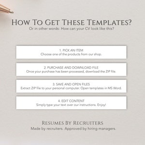 Executive ATS Resume Bundle, Download Ten ATS-optimized Resume Templates, Perfect CV Design for Experienced Professionals and Corporate Jobs image 9