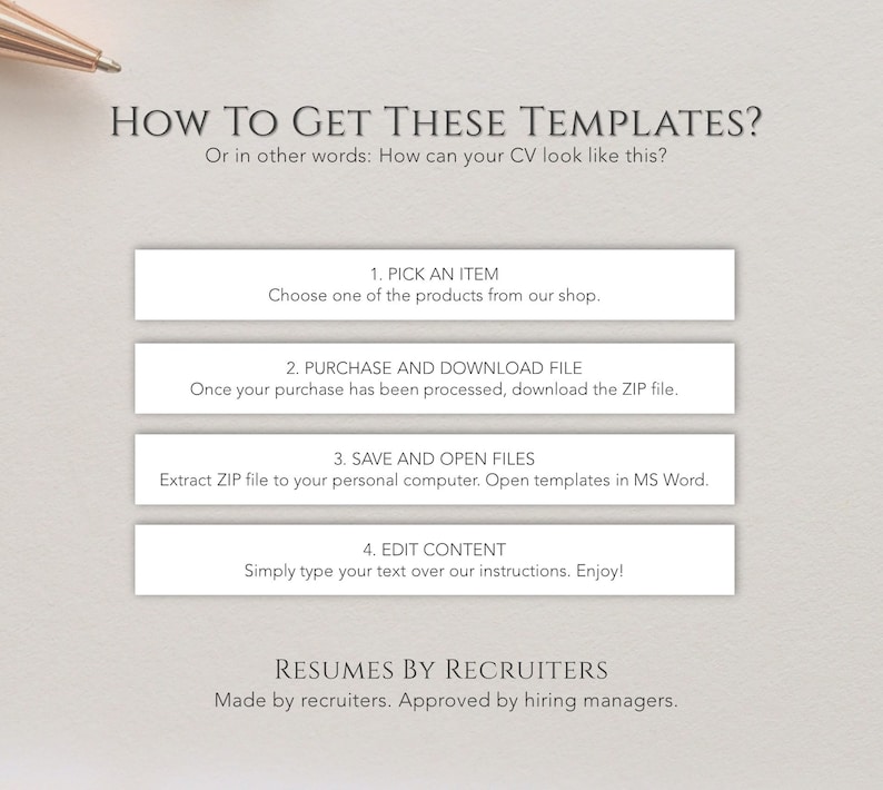 Executive ATS Resume Bundle, Download Ten ATS-optimized Resume Templates, Perfect CV Design for Experienced Professionals and Corporate Jobs image 9