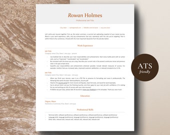 Google Docs Resume Template 2024, Modern Resume Design Google Docs, Word, Pages, ATS Resume Template, CV Template, Resume Cover Letter