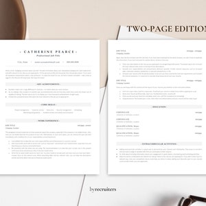 ATS Resume Template Word, Pages, ATS Friendly Resume Template, Ats CV Resume, Simple Resume, Modern Resume, Basic Resume, Executive Resume image 2