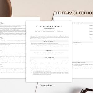 ATS Resume Template Word, Pages, ATS Friendly Resume Template, Ats CV Resume, Simple Resume, Modern Resume, Basic Resume, Executive Resume image 3