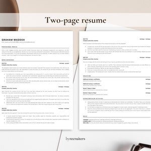 Google Docs Resume Template, ATS Resume, Google Docs, Word, Pages CV Template, Professional Google Docs Resume, 1-3 Page Ats-friendly CV image 3