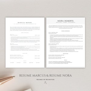 Executive ATS Resume Bundle, Download Ten ATS-optimized Resume Templates, Perfect CV Design for Experienced Professionals and Corporate Jobs image 5