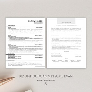 Executive ATS Resume Bundle, Download Ten ATS-optimized Resume Templates, Perfect CV Design for Experienced Professionals and Corporate Jobs image 3